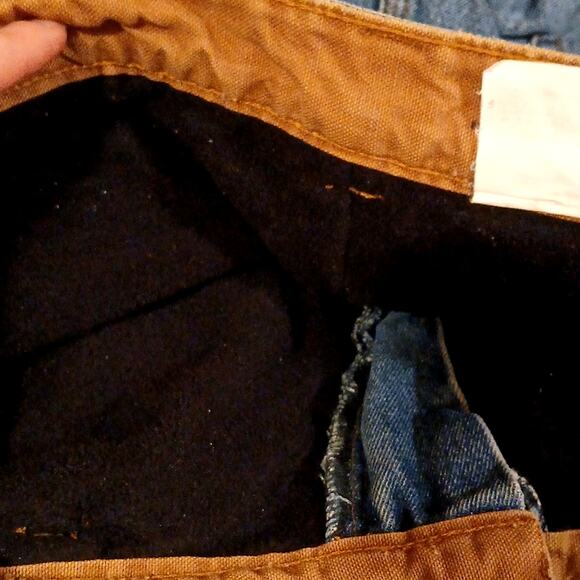Vintage Duluth Trading Company carpenter jeans 36x30 fleece lined - Picture 6 of 7